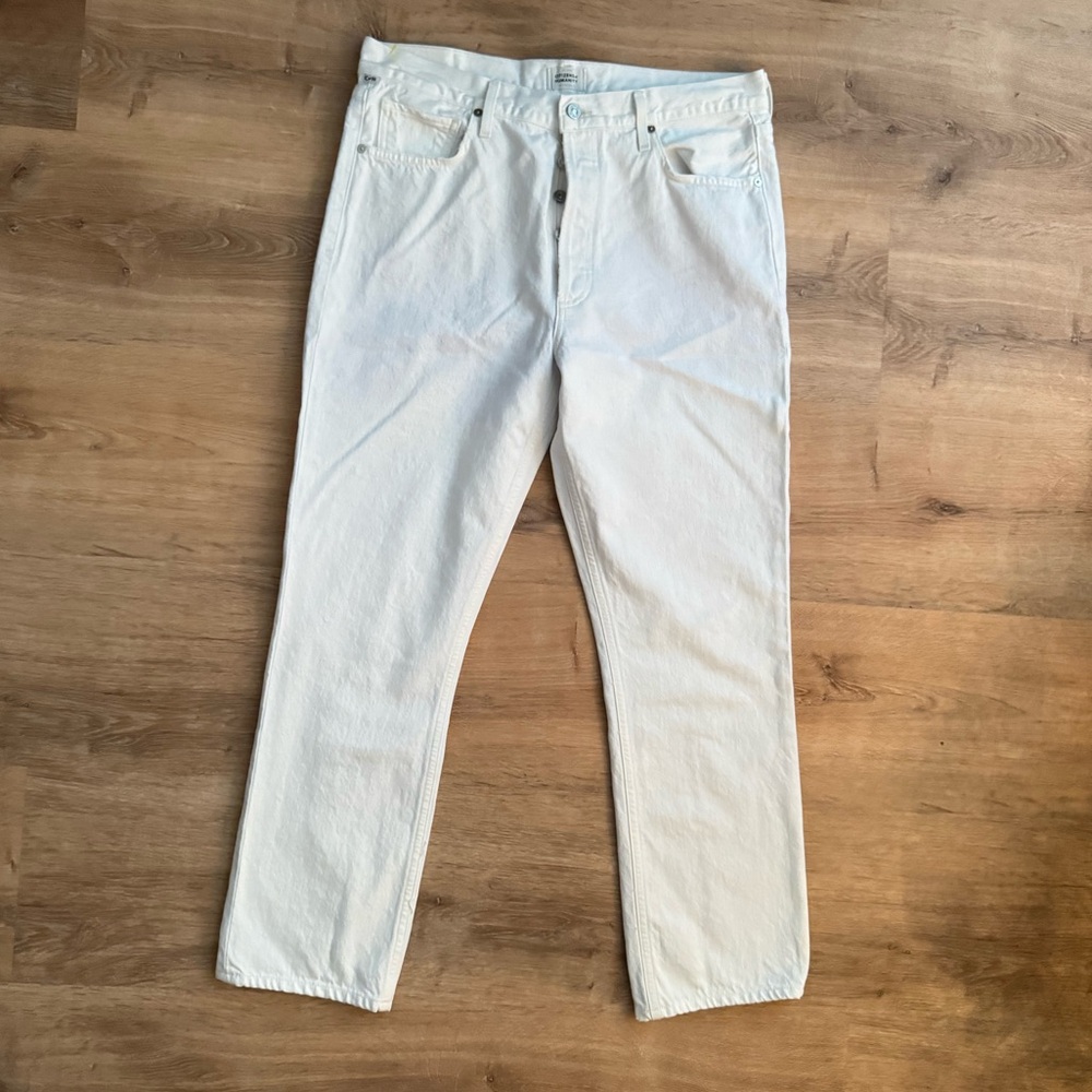 Citizens Of Humanity White High-Rise Jeans